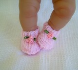 Pink  Bootees  