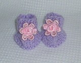 Lilac Bootees 