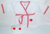 Heart Dressing Gown + Slippers