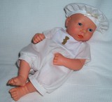 Ivory Romper Suit + Hat 