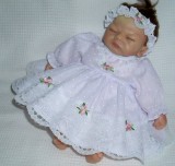 White Spot Dress + Headband  