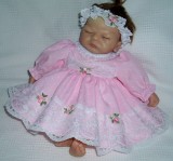 Pink Spot Dress + Headband  