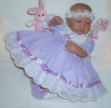 Lilac Spot Dress + Head band 