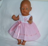 Pink Stripe Heart Dress