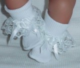 White Frilly Socks
