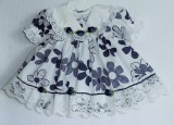 Navy + Ivory Floral Dress 