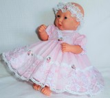 Pink Spot Dress + Headband 