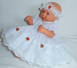 White Spot Dress + Headband 