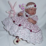 Wine + Ivory Floral Dress + Headband