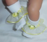 Lemon Voile Frilly Socks