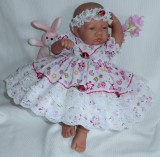 Butterfly Dress + Headband Will Fit 0-3 Months Baby 