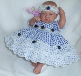 Navy Dress + Head Band 