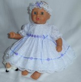 Optic White Floral Dress + Head band