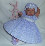 Lilac Dress + Mop Cap