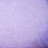 White Spot On Lilac Polyester Cotton 45